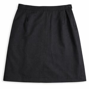 Pendleton Vintage Petite Black 100% Virgin Wool Skirt USA MP